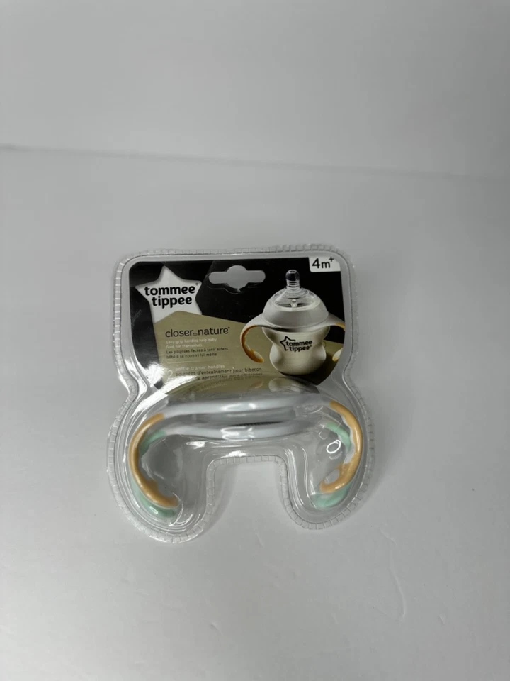 Tommee Tippee Closer To Nature Entrenador de Botellas Manijas Fácil Agarre Libre de BPA NUEVO 2pk Foto 4 de 4