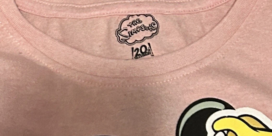 The Simpsons Bart Simpsons Pink T-Shirt