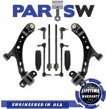 10 Pc Front Control Arms Tie Rod End Sway Bar Link for Ford Mustang 2005-2010