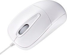Sanwa Supply Wired USB Mouse Quiet Optical Type 3 Button Medium White MA-12