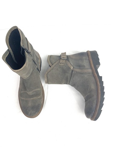 Camel active botas talla 6.5 Para Hombre Gris Cremallera y Hebilla de Cuero  Gamuza Marrón | eBay