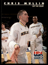 1992 Skybox USA - Chris Mullin #59 - Off The Court - Golden State Warriors Card