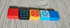 Azul Game Replacement Pieces Parts Tiles Red Yellow Blue Black Blue 5 Tiles