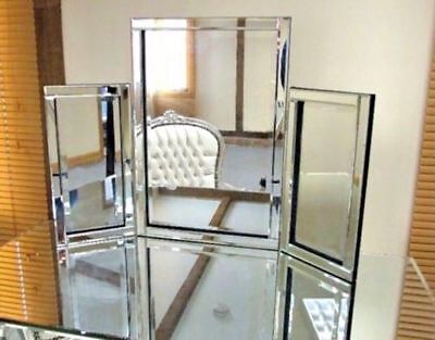 Dressing Table Mirror Bevelled Clear, Free Standing Table Mirror Large