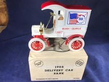 A2-62 ERTL 1:25 SCALE DIE CAST BANK - 1905 DELIVERY CAR - BUSH - QUALE 1988