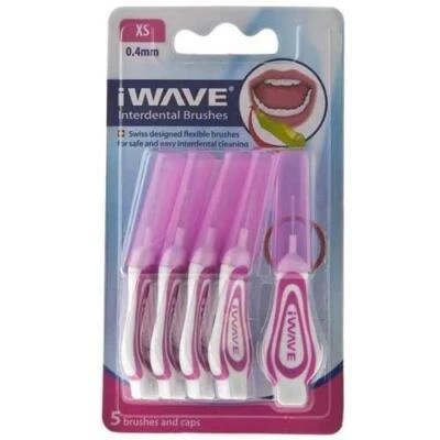Oraldent iWAVE Interdentals Brush 0.40mm - Pink - 5 Brushes Per Pack