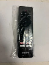 New Original Philips S4X-RF439B Android TV Remote Netflix YouTube Discovery+Tubi