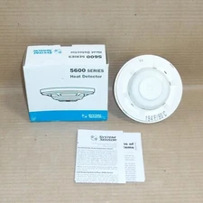 NEW SYSTEM SENSOR 5604 5600 SERIES HEAT DETECTOR FIXED TEMP 194 DEG FIRE ALARM