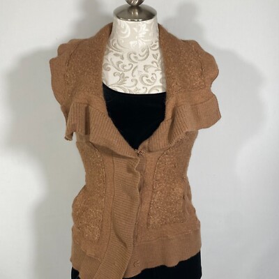 LEIFSDOTTIR Baby alpaca Blend Cardigan Sweater Size medium