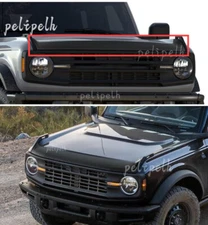 Fit for Ford Bronco 2021-2024 Front Bug Shield Hood Deflector Guard Carbon Fiber