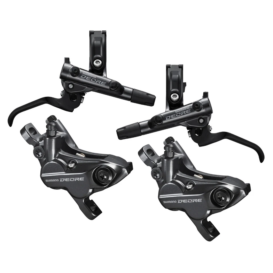 SHIMANO Deore BR-M6120 BL-M6100 Bike 4-Piston MTB Hydraulic Disc Brake Set (OE) - Image 2 of 2