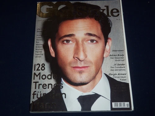 2012 AUTUMN/2013 WINTER BRITISH GQ STYLE MAGAZINE - ADRIEN BRODY COVER - K 388