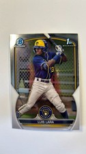 2023 Bowman Chrome Prospect Luis Lara #BCP-100 Milwaukee Brewers