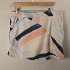 Calia Women's 16" Birdie Golf Skort Stripe Pattern SZ XL Athleisure Activewear