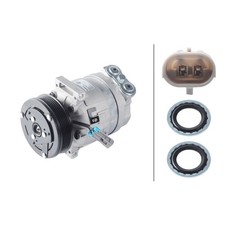 Klimakompressor 12 V Ø 119 mm HELLA Thermo-Expertise passend für u.a. FIAT CROMA
