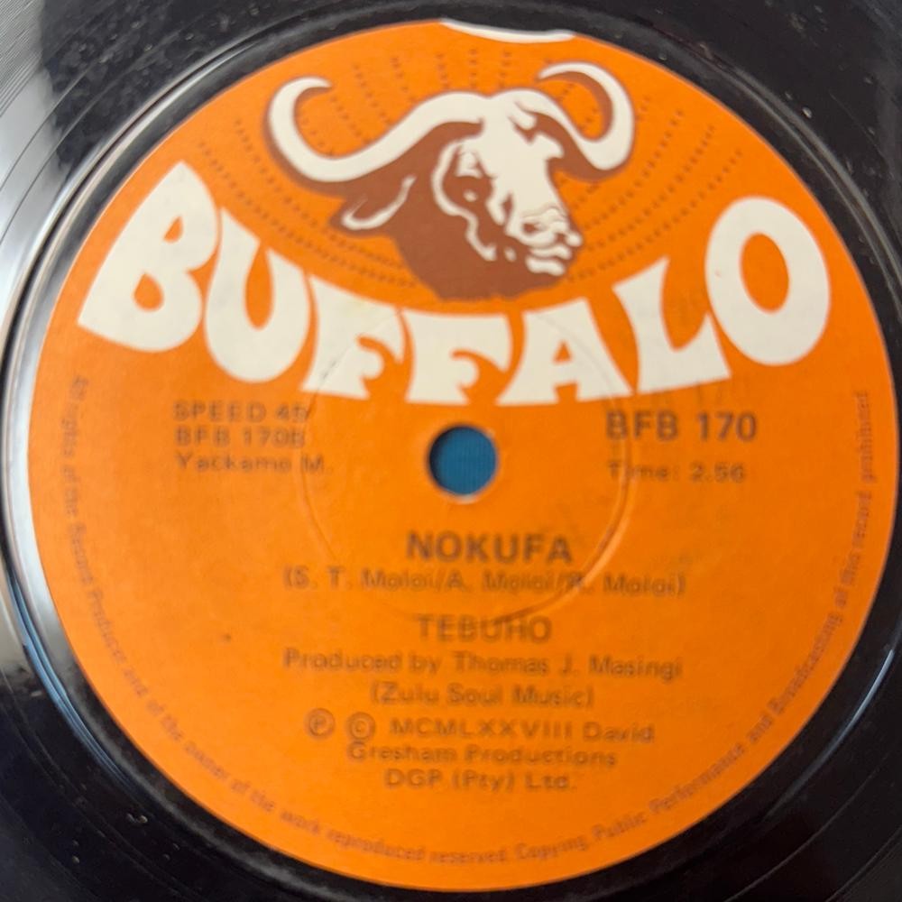 SOUTH AFRICA 45: TEBUHO AMASHENDE / NOKUFA~1978 BUFFALO~JIVE~FUNK~JAZZ~HEAR