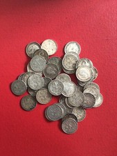 25x .9 Silver pre 1920 Silver Threepences. Bulk lot of 25 coins