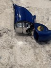 Vintage 2 Blue Metal Dolphin Shape Lighters and Holder — photo 3