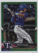 2018 Bowman Draft Chrome Green Refractor 17/99 Kenen Irizarry #BDC-140 8sq