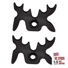 2Pcs Plastic Slip-On Bridge Portable Moosehead Bridge Head, Pool Black