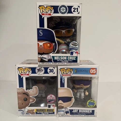 Seattle Mariners Funko Pops Mariner Moose Nemson Cruz Jay Buhner MLB Baseball