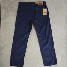 Orvis Corduroy Five Pocket 1856 Pants Men 36x29 Modern Navy Blue Stretch Travel