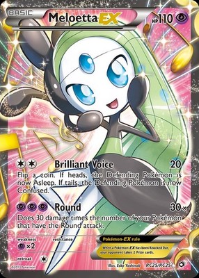 Pokemon Meloetta-EX (RC25/156) Legendary Treasures LP HOLO | eBay
