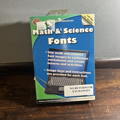 Creative Technology SCIENCE & MATH FONTS for Mac
