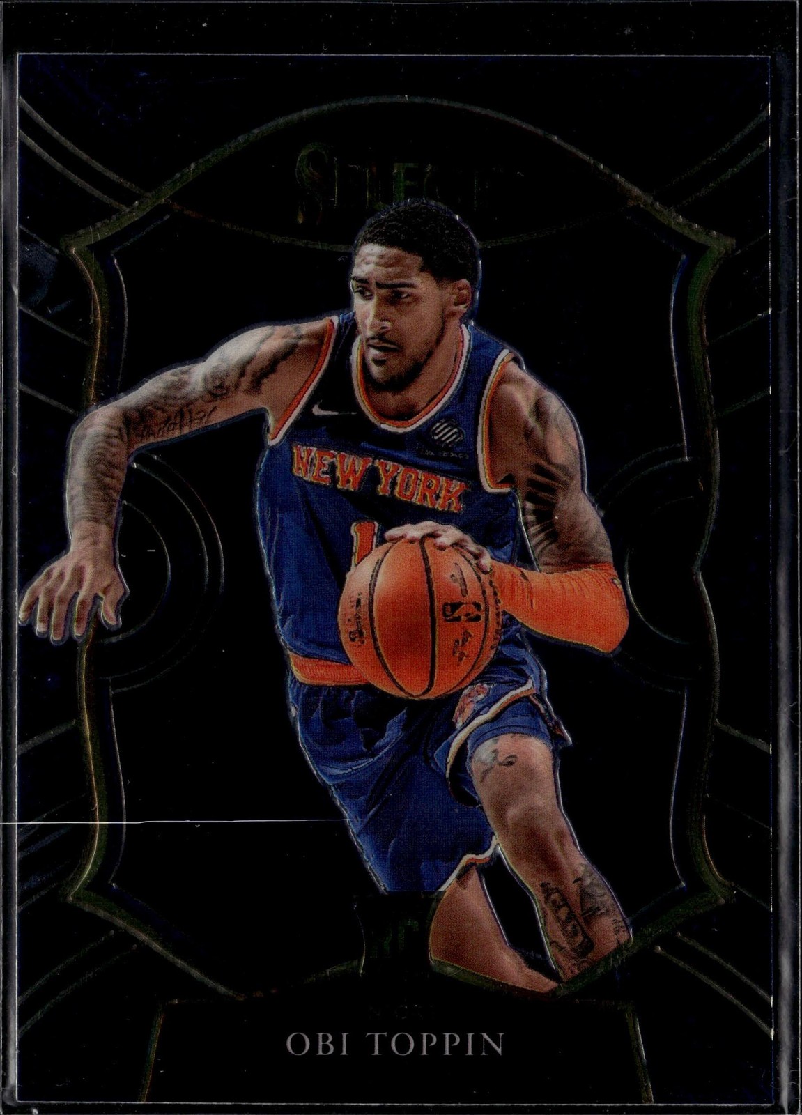 2020-21 Panini Select #68 Obi Toppin Blue