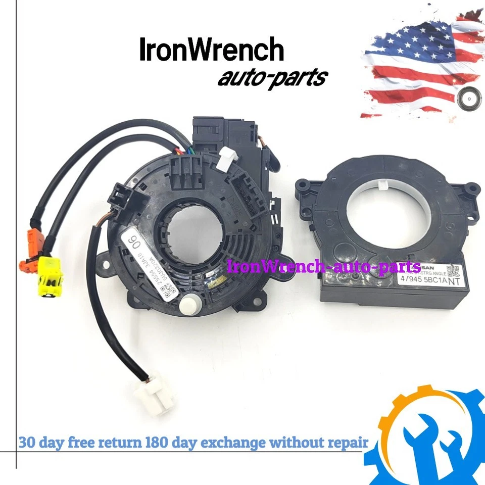 Sensor de ángulo de dirección OEM y resorte de reloj para Infiniti Q50 2014-2019 (con calefacción) Foto 2 de 4