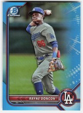 2022 Bowman Draft Chrome Sky Blue Refractor Rayne Doncon #BDC-188 Dodgers