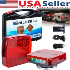 Wireless Tail Led Trailer Tow Lights Kit Magnetic Running For Boat Rv Trucks
