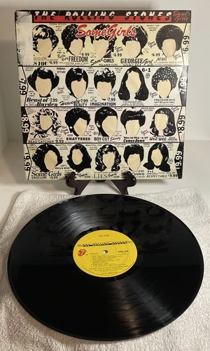 Rolling Stones Some Girls LP 1978 COC 39108 Die Cut Cover VG Vintage Rock Vinyl