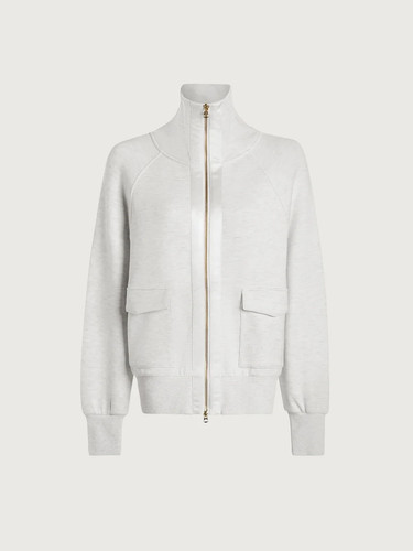 VARLEY New Womens Roxbury Zip Through Ivory Marl Size Small Ships Free
