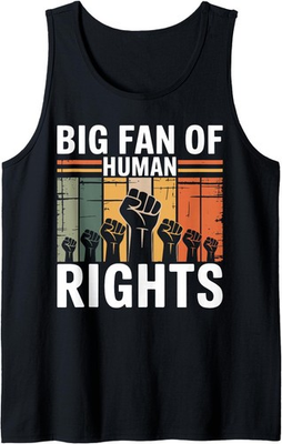 #ad Big Fan of Human Rights Vintage Human Rights Tank Top $33.99