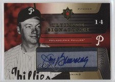2004 Ultimate Collection Signatures Gold 7/25 Jim Bunning #JB Auto HOF 0l2