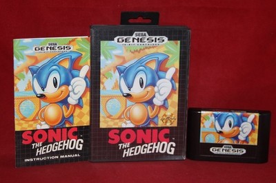 Sonic the Hedgehog (Sega Genesis, 1991) Authentic Game Cartridge, CIB Complete