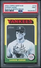 2024 Topps Heritage #112 Aaron Judge Black & White Image PSA 9 Mint