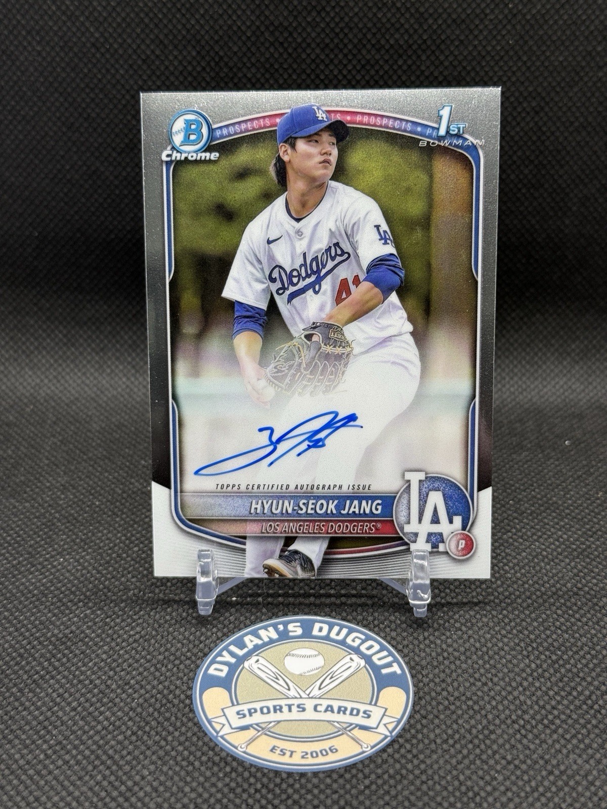 2025 Bowman - Chrome Prospect Autographs Hyun-Seok Jang Auto #CPA-HJ (AU, RC)