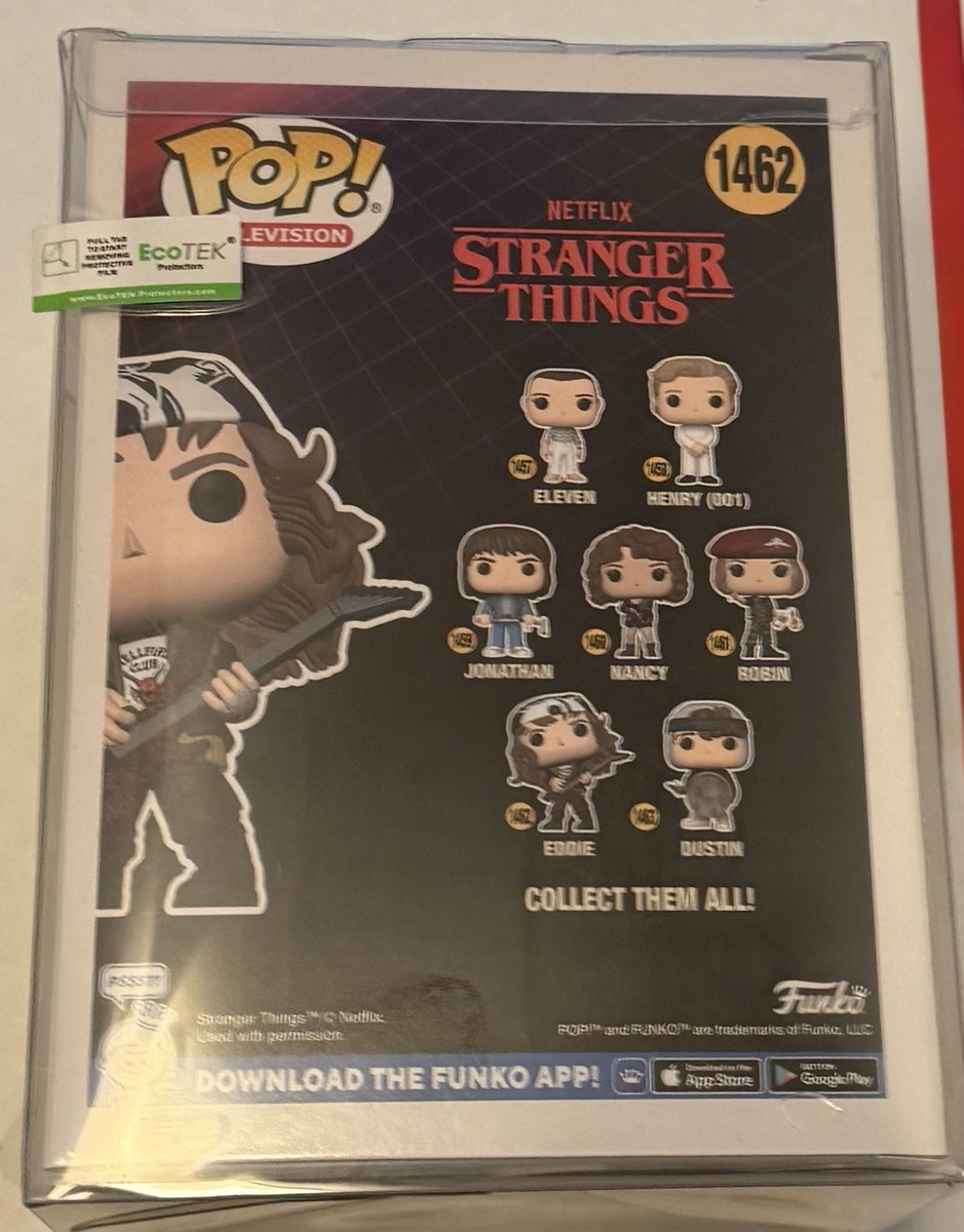 Stranger Things Funko Pop 'Eddie' #1462! NIB! Free Case! Free Same