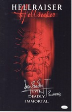 Doug Bradley signed 11x17 Poster Pinhead Hellraiser Hellseeker JSA