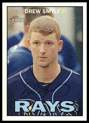 2016 Topps Heritage #26 Drew Smyly Tampa Bay Rays NM+