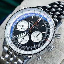 2023 Breitling Navitimer AB0138 – 43mm B01 Chronograph Black Dial Steel B&P 11
