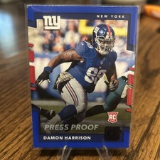 2017 Donruss #173 Damon Harrison Press Proof Rookie Blue COLOR MATCH