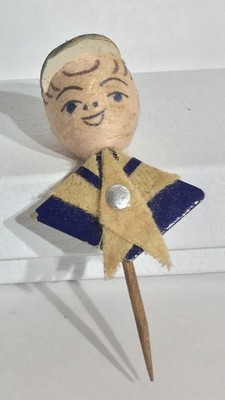 VTG 1950's Boy Scout Felt Cup Cake Topper BSOA Japan