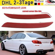 F�r BMW 5er F10 F18 Hintere Sto�stange Links + Rechts Licht Reflektor Seite-DHL