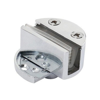 Zinc Alloy Glass Single Clamp Hinge for Bathroom Kitchen Cabinet Shower Door