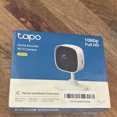 Tapo C100 1080p Indoor Wi Fi IP Camera Motion Detection Night Vision 2 Way