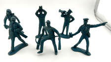 Vintage Tim Mee Toys Air Force Blue Plastic Army Men Figurines 65mm Scale Lot 6