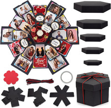 Explosion Gift Box, Handmade Exploding Photo Album Preassembled Surprise Picture